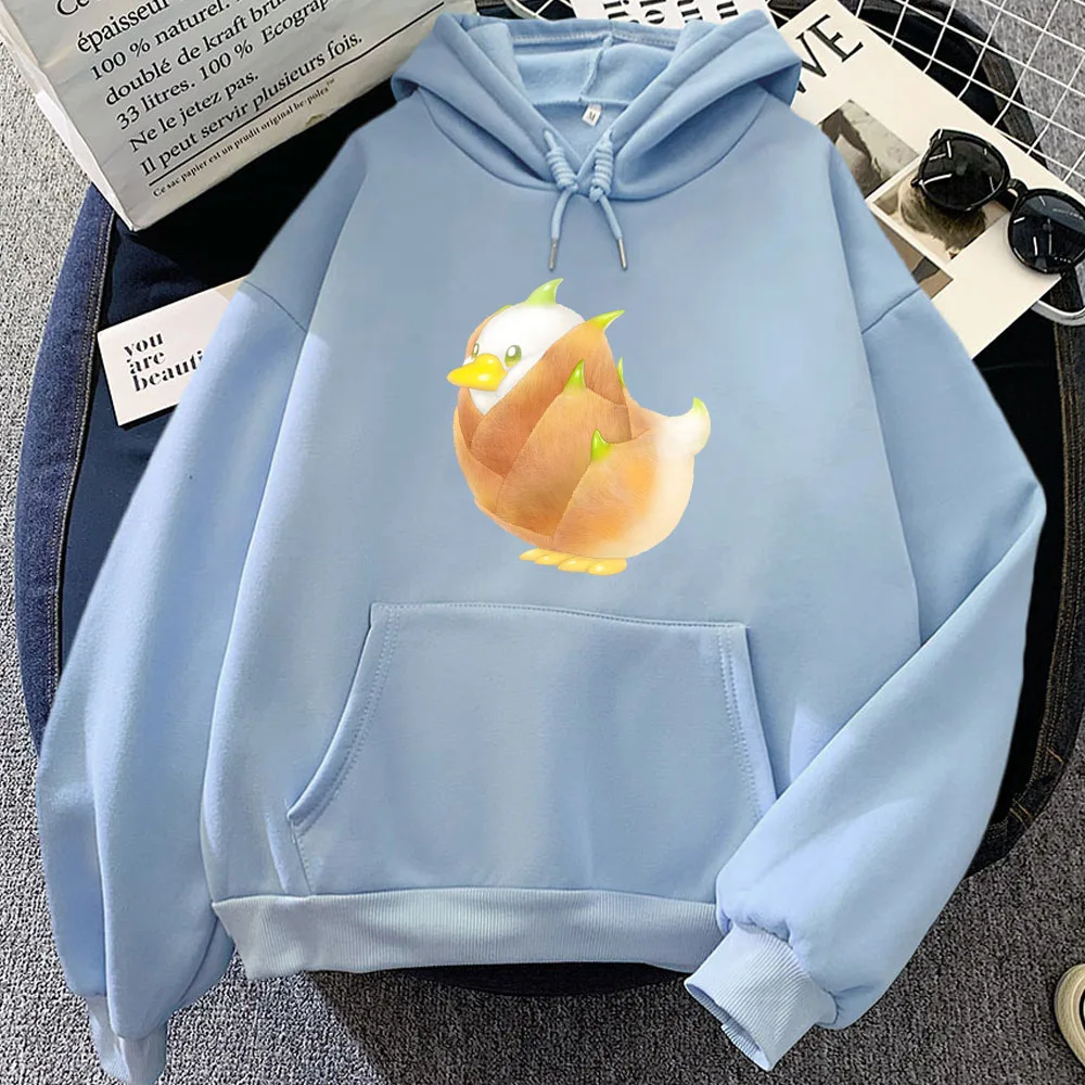 Vegetable Fairy Bamboo Shoots Winter Clothes Women Printed Y2K Tops Kawaii Long Sleeve Sweatshirts Fashion Comfortable Hoodies