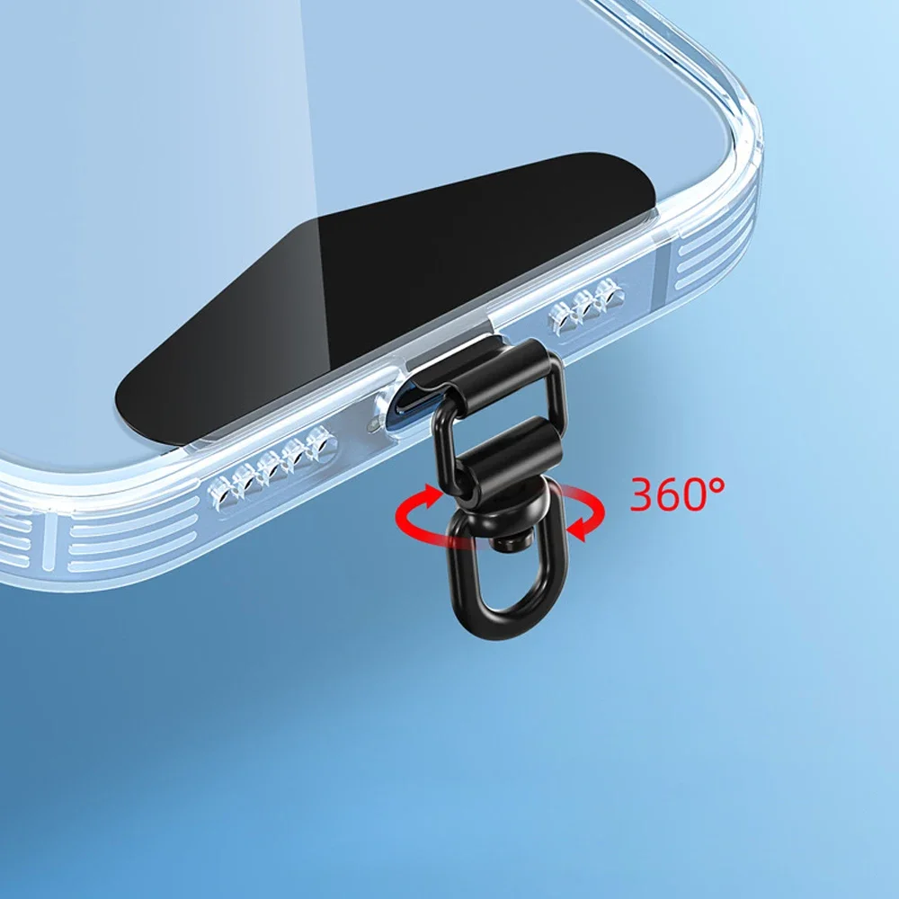 Ultra-thin Phone Strap Phone Tether Tab With 360° Rotating Ring -  Ultra-Thin Stainless Steel Lanyard Patch For IPhone & Smartphones Phone  Security Tab