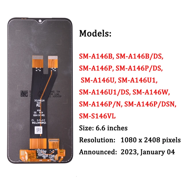 for Samsung Galaxy A14 5G LCD Screen Replacement for Samsung A14 5G A146U  A146P LCD for Samsung A14 5G Digitizer Display Touch Screen Assembly Repair