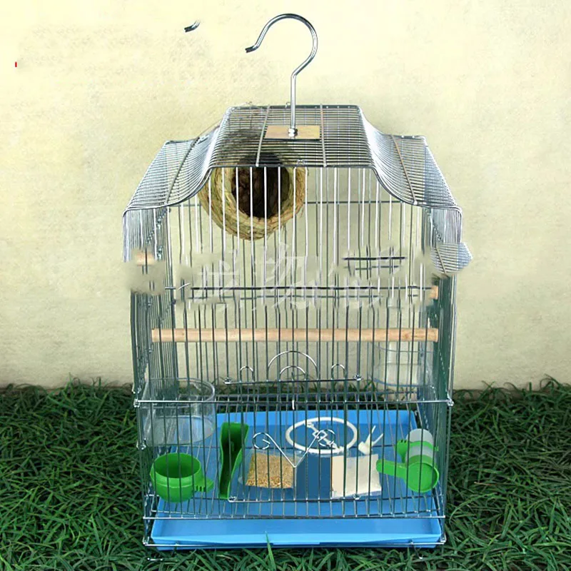 

Big Cock Bird Cages Hamster Garden Canary Pigeon Pet House Toys Habitats Metal Vogelhuisjes Voor Buiten Op Paal Habitat Decors