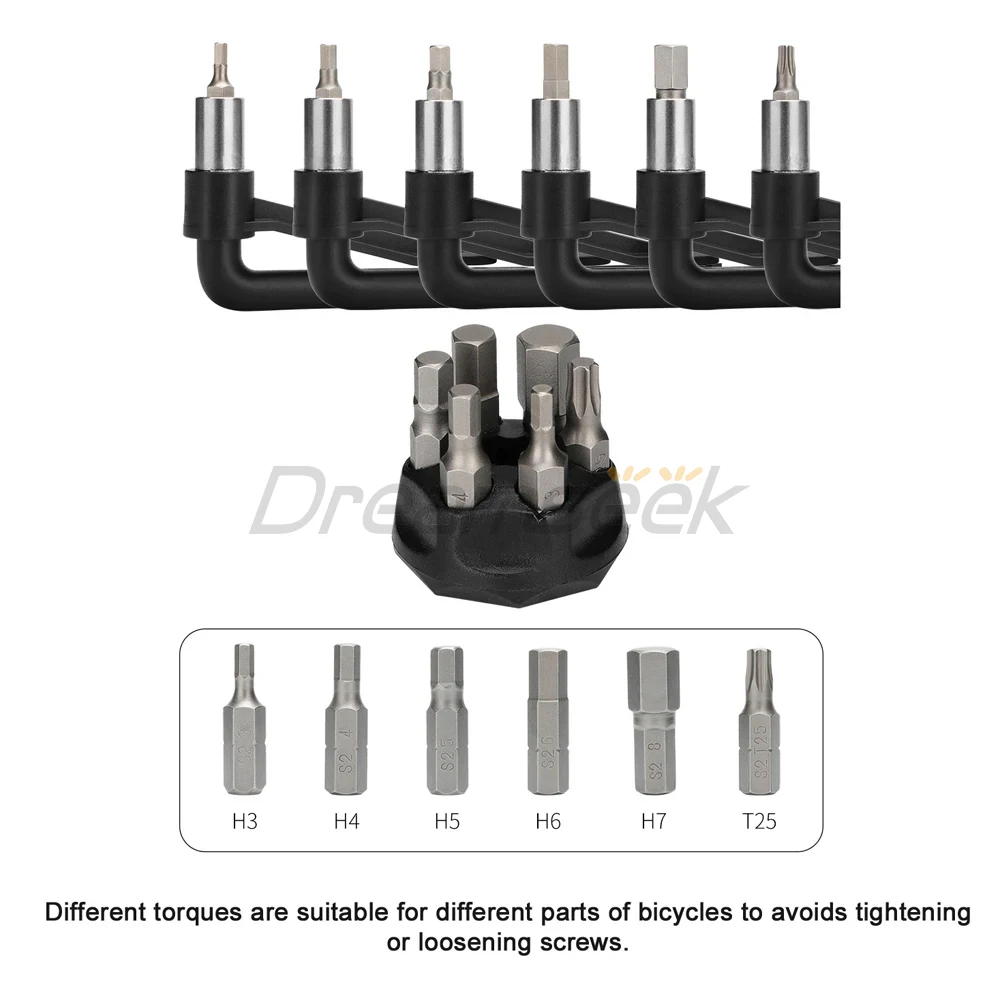 Bike Portable Torque Wrench Allen Key Inner Hexagon Set 3-10Nm / 10-20Nm Bicycle High Precision Socket Spanner Repair Tool Kit