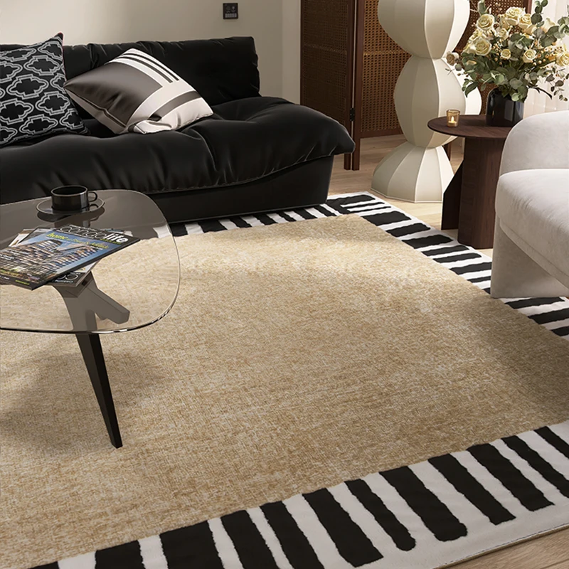 

Minimalist French style living room, luxurious feeling, bedroom, bedside blanket