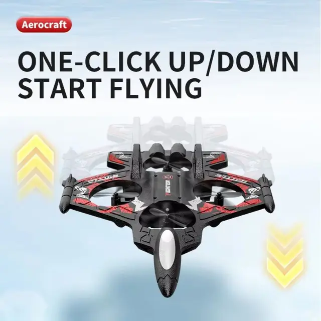 EPP Foam Remote Control Foam Fighter RC Drones Rechargeable Four Motor Helicopter Toy with Light Portable RC Hobby Jet Plane 4