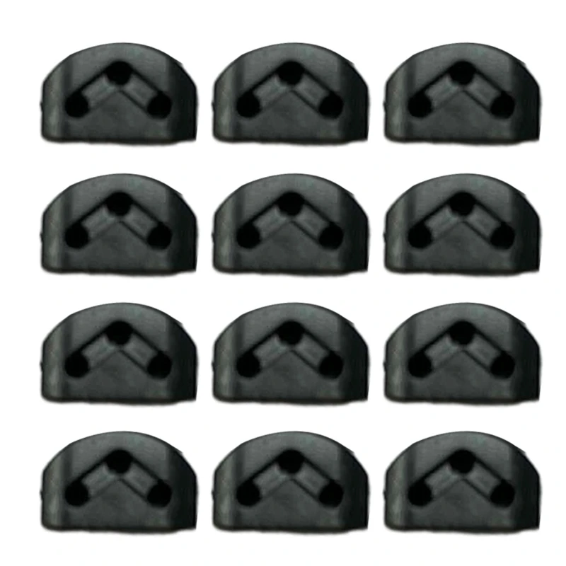 12-Piece Guitar String Retainer Set with Triple-Cornered Chord Ties