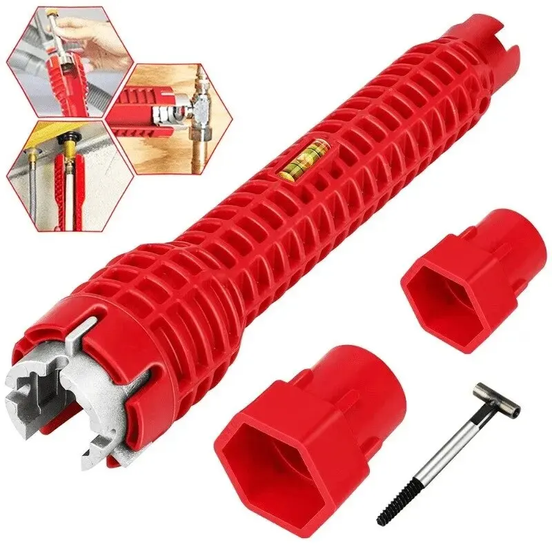 Multifunctional Bathroom Wrench Set for Faucet and Sink Installation