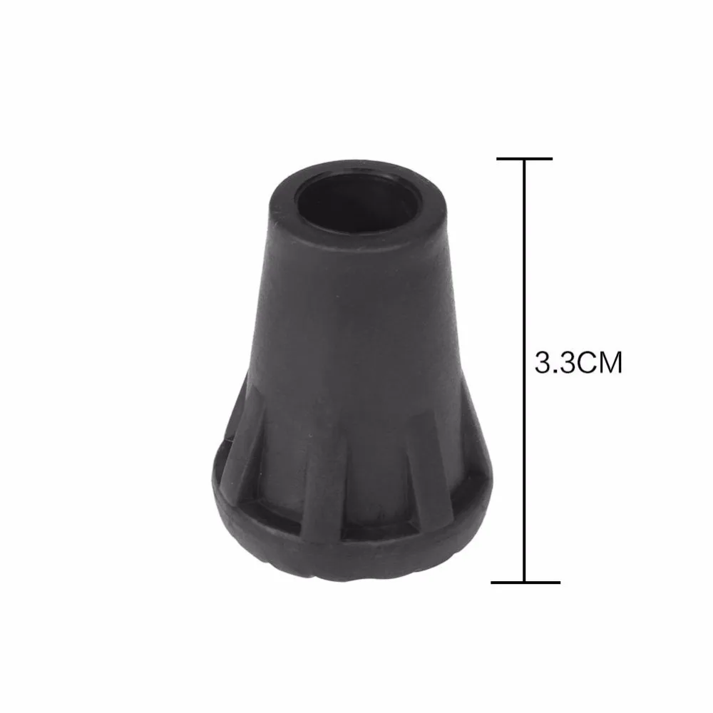 6Pcs Pole Rubber Tip 33mm Walking Stick Tips End Caps Nordic Walk Stick Cane Cover Protector Replacement 6