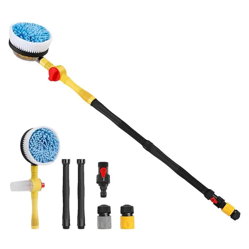 

Telescopic Car Wash Brush Long Handle Cleaning Mop Microfiber Car Wash Mitt Adjustable Super Absorbent Car Cleaning Tool