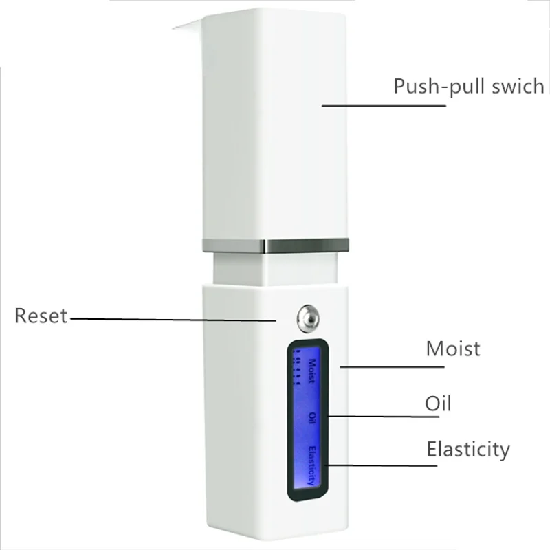 

Accessories LCD Display Digital Facial Body Skin Analyzer Moisture Oil Tester Meter Health Monitor With Detector