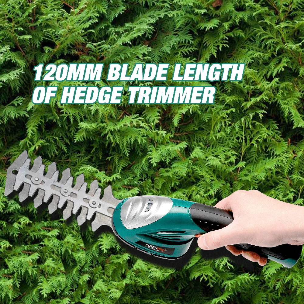 POSENPRO 2in1 Cordless Grass and Shrub Shears Hedge Pruning