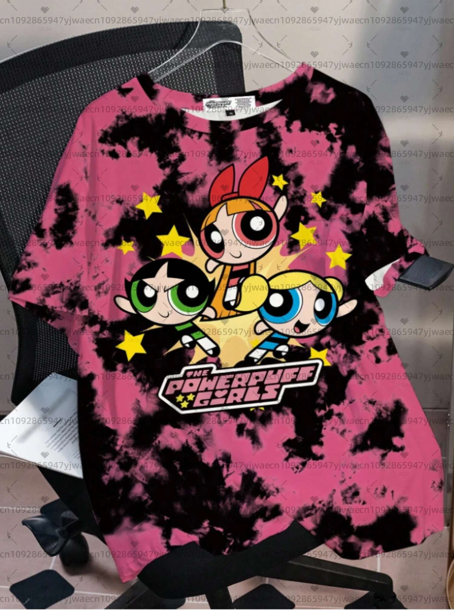 2026 women The Powerpuff Girls 3d Cartoon Graphic Printed Jersey T-Shirt Fashionable Cute Casual Top Fan Tee Adult T-Shirt 4