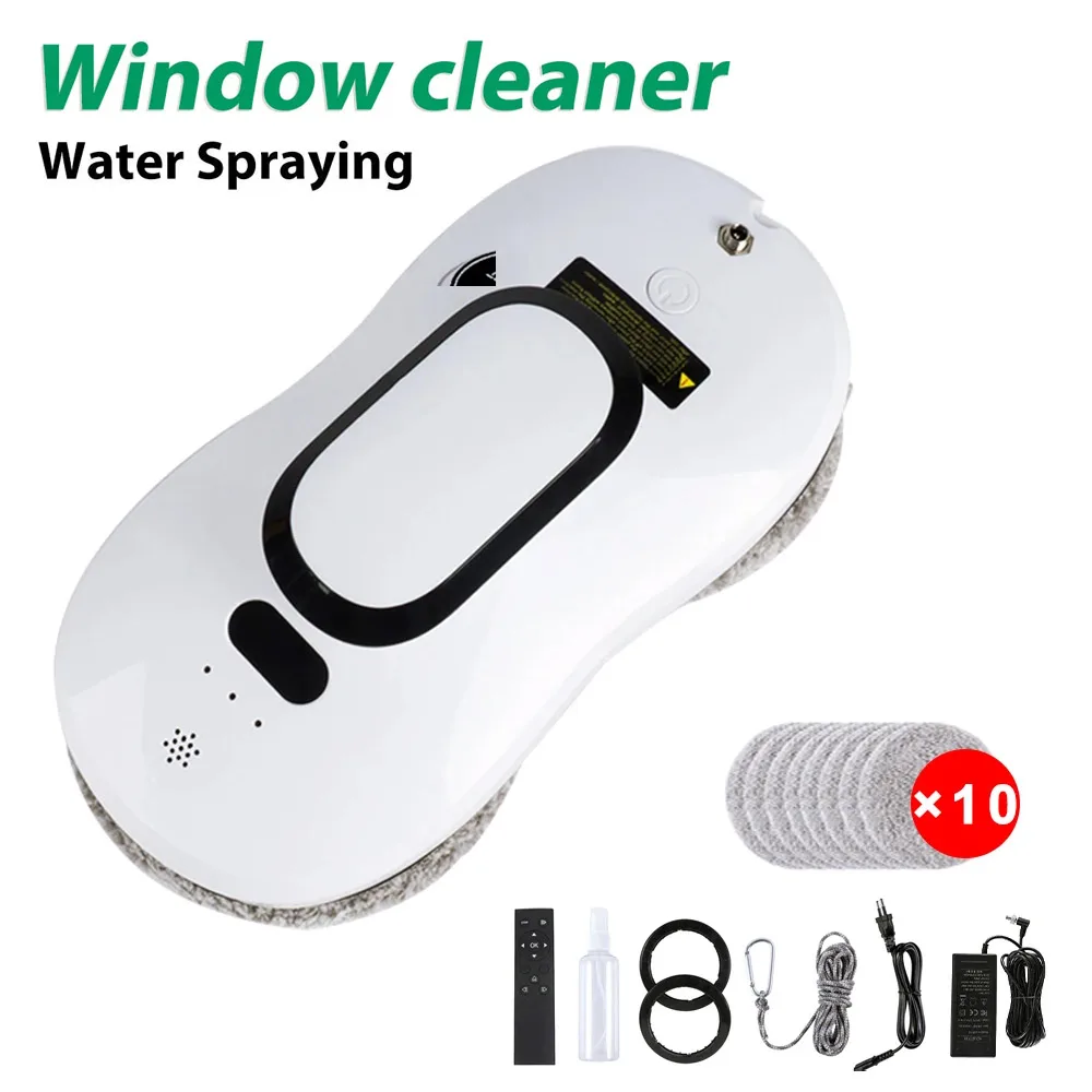 NEW Water Spray Window Cleaning Robot for Home Automatic Robotic Vacuum Cleaner Household Glass Wiper Electric Windows Washer