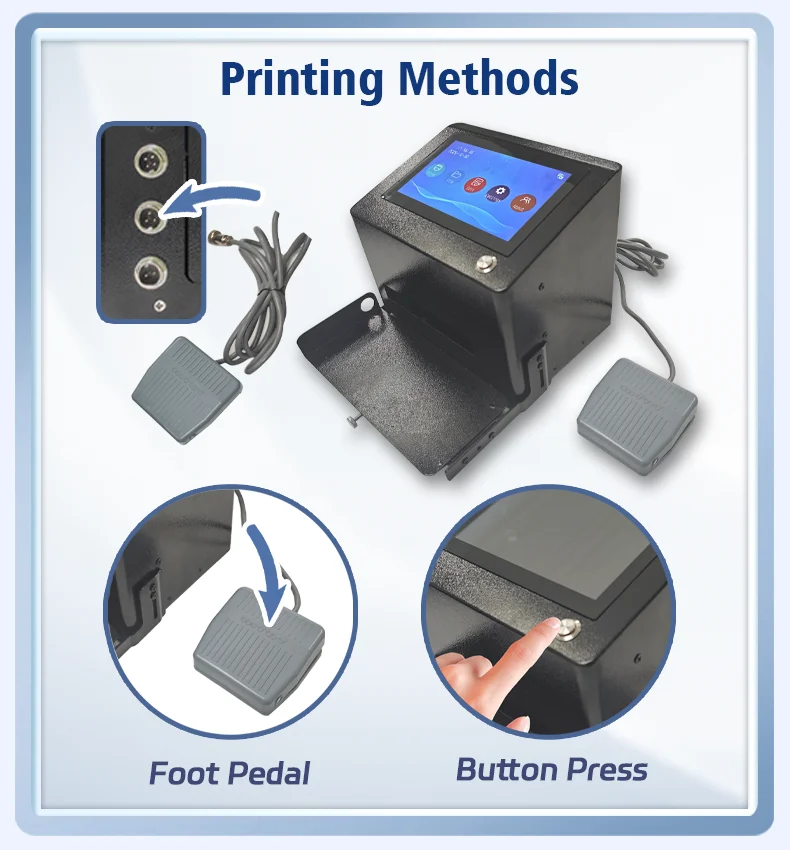 PO3 Desktop Inkjet Printer 12.7mm/25.4mm Thermal Inkjet Printer Batch Number Ima