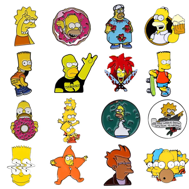 

Cartoon TV Anime Enamel Pins Women Men Creative Lapel Badges Brooch Kawaii Collar Backpack Fashion Jewelry for Children's Gift