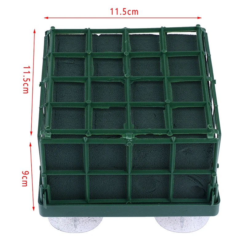 1Pc Wedding Floral Foam Bricks Green Square Decorative Durable With Sucker Wedding Table Centerpiece Floral Arrangement
