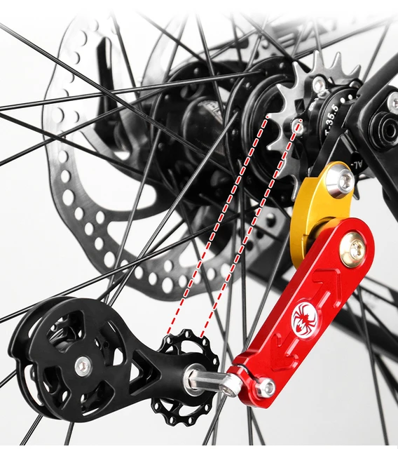 Single Speed Single-Speed Chain Tensioner Silent Dual-Spring