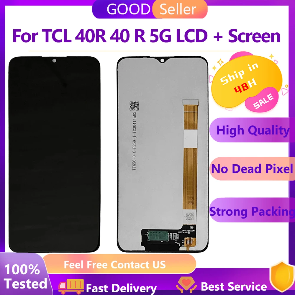 

6,6 ''для TCL 40R 40 R фотографический ЖК-дисплей для TCL40R T771K T771K1 T771H T771A Ремонт экрана