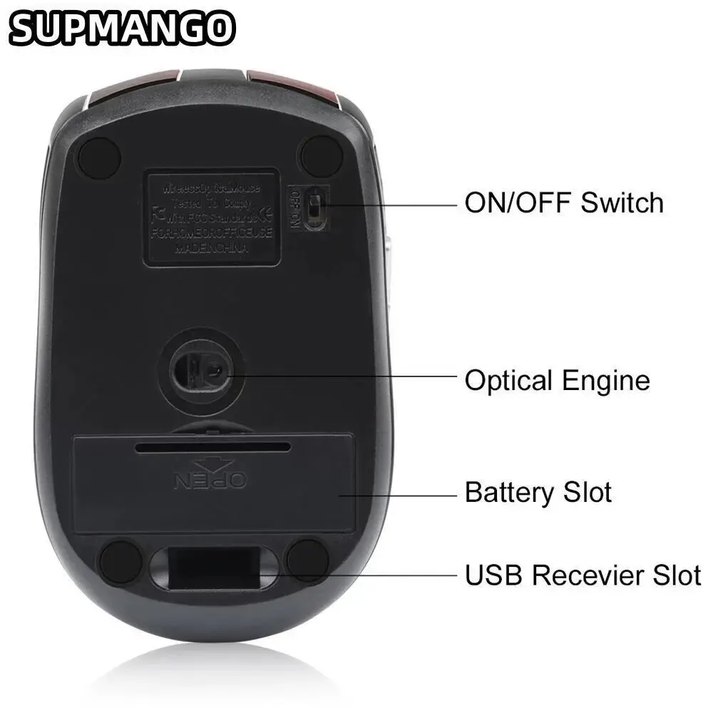 Mini 2.4 GHz Wireless Optical Mouse Portable Mice Wireless USB Mouse For PC Laptop Notebook