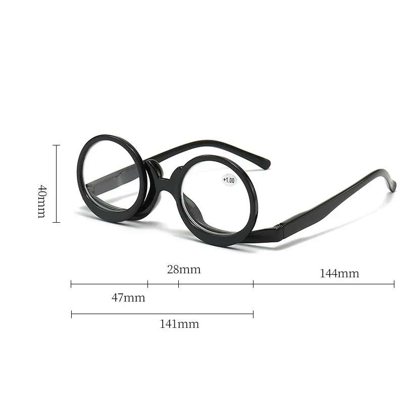 Multicolor Flip-Up Makeup Reading Glasses