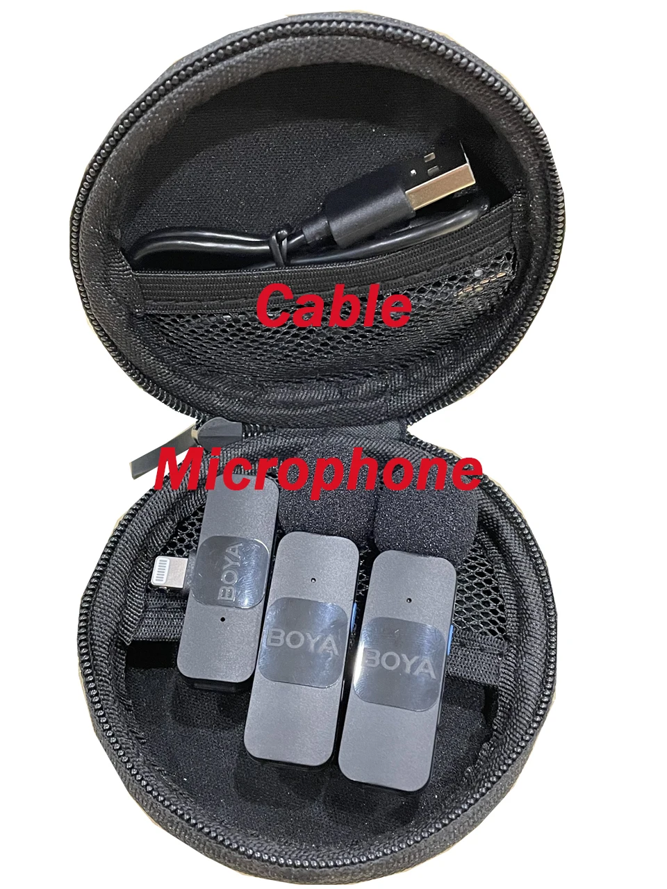 mini lapela microfone condensador redução de ruído
