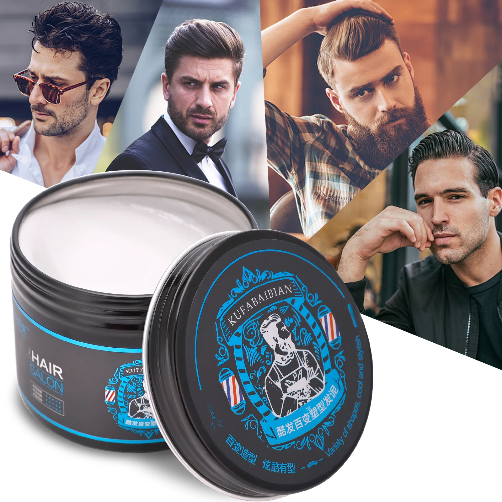 Hair Clay Hair Wax Natural Look For Man Make Fashion Cool Hair Style wax for hair man 100g Best Styling Strong Hold Daily Use polymer clay handmade children s potter s wheel toys primary school students make clay special suit