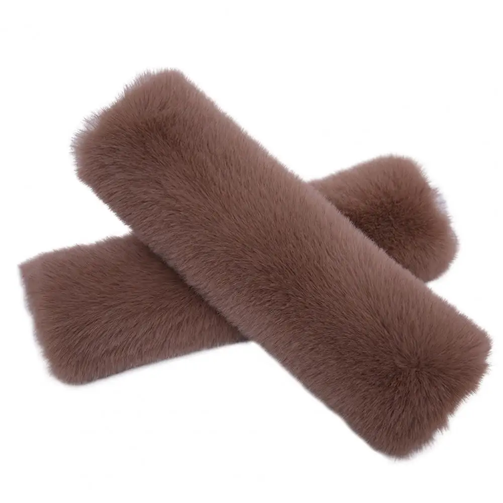 

1 Pair Safety Belt Pad Excellent Solid Color Wear-resistant Vehicle Supplies Seat Belt Cover Car Shoulder Pad