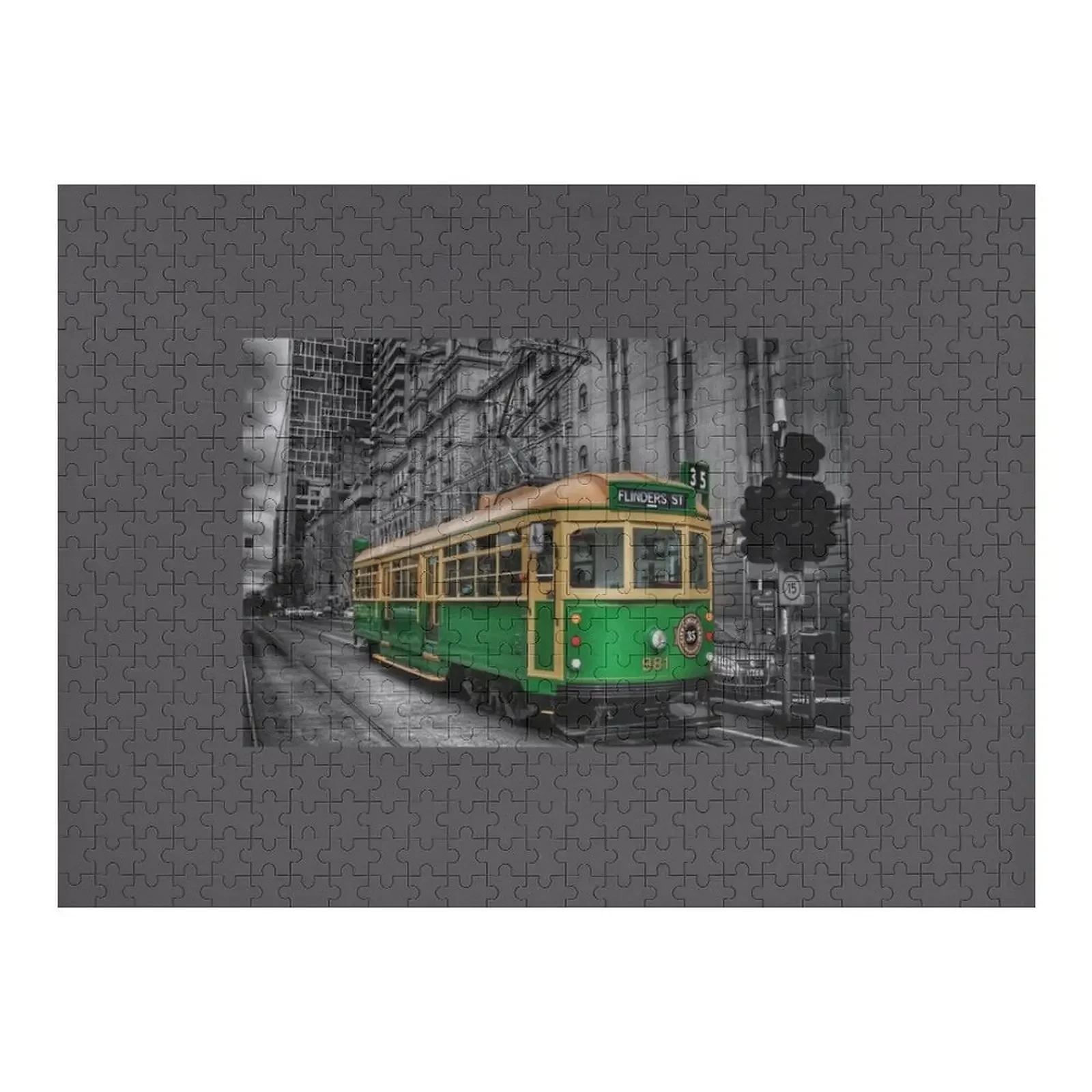 Melbourne W class Tram Jigsaw Puzzle Custom Wood Wood Animals Diorama Accessories Personalised Jigsaw Puzzle