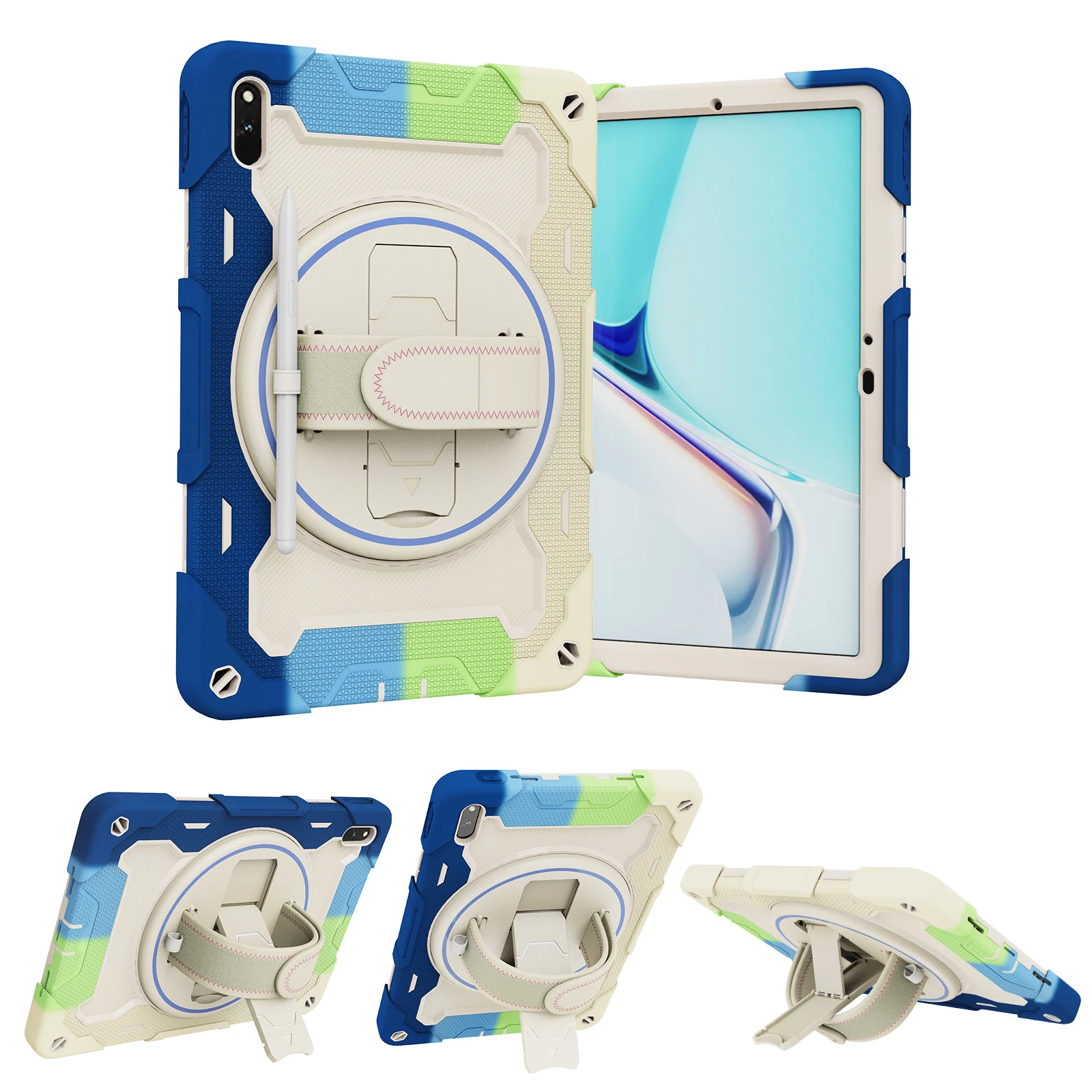 Per Huawei Matepad 10.4 "2020 11 2021 Matepad Pro 10.8" Custodia Armor Tablet Cover Antiurto Per Matepad T10S 12.6 Honor V7 Pro 8