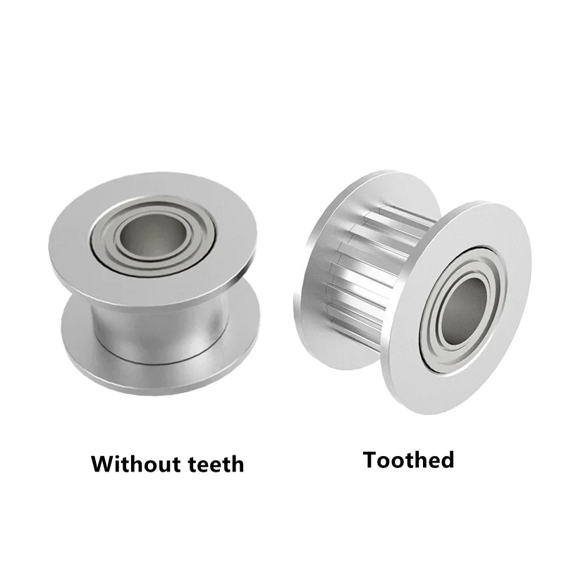 1Pc GT2 Idler Timing Pulley Driven Wheel 16/20 Tooth Wheel Bore 3/4/5mm Aluminium Gear Teeth / Smooth For 3D Printer Accessories timing belt pulley timing pulley 3d printer accessories
