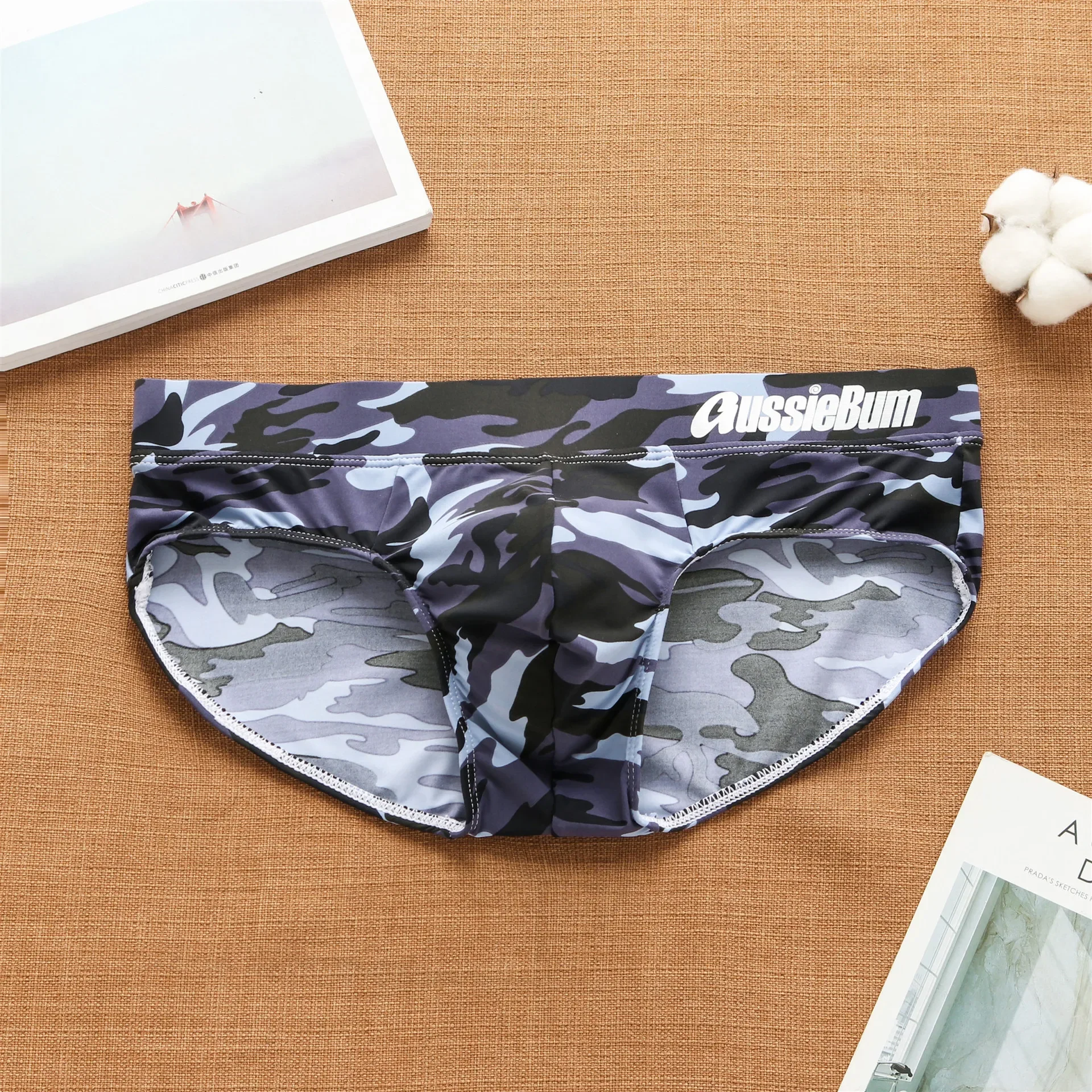 Men's cool summer camo low waist men's briefs 2