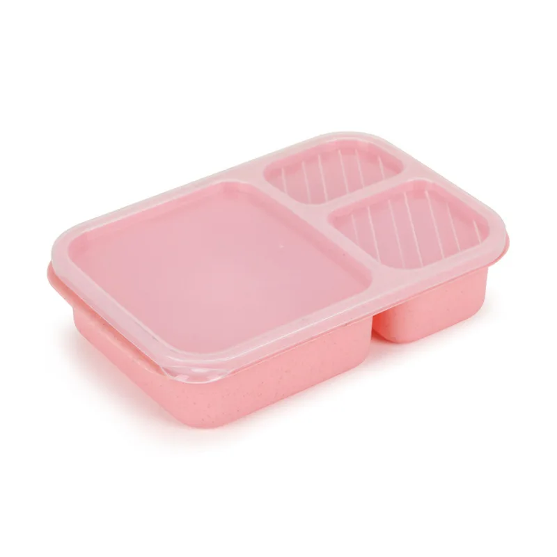 OEM SHAREMAY Fiambrera Bento Box Msure de 1300 ml, contenedor de almuerzo  para niños / adultos, caja duradera a prueba de fugas con 4 compartimentos  con tenedor, apto para microondas, lavavajillas y