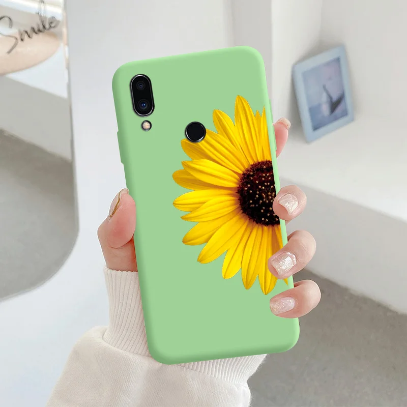 For Meizu note 9 Protective Shell Silicone Soft Shell Phone Case Candy Color Case Fashion Silicone Color Chrysanthemum meizu phone case with stones lock Cases For Meizu