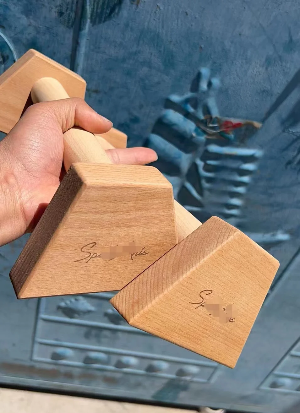 Wood Parallettes Handstand Pushups Non-Slip exercise arm Push-Ups
