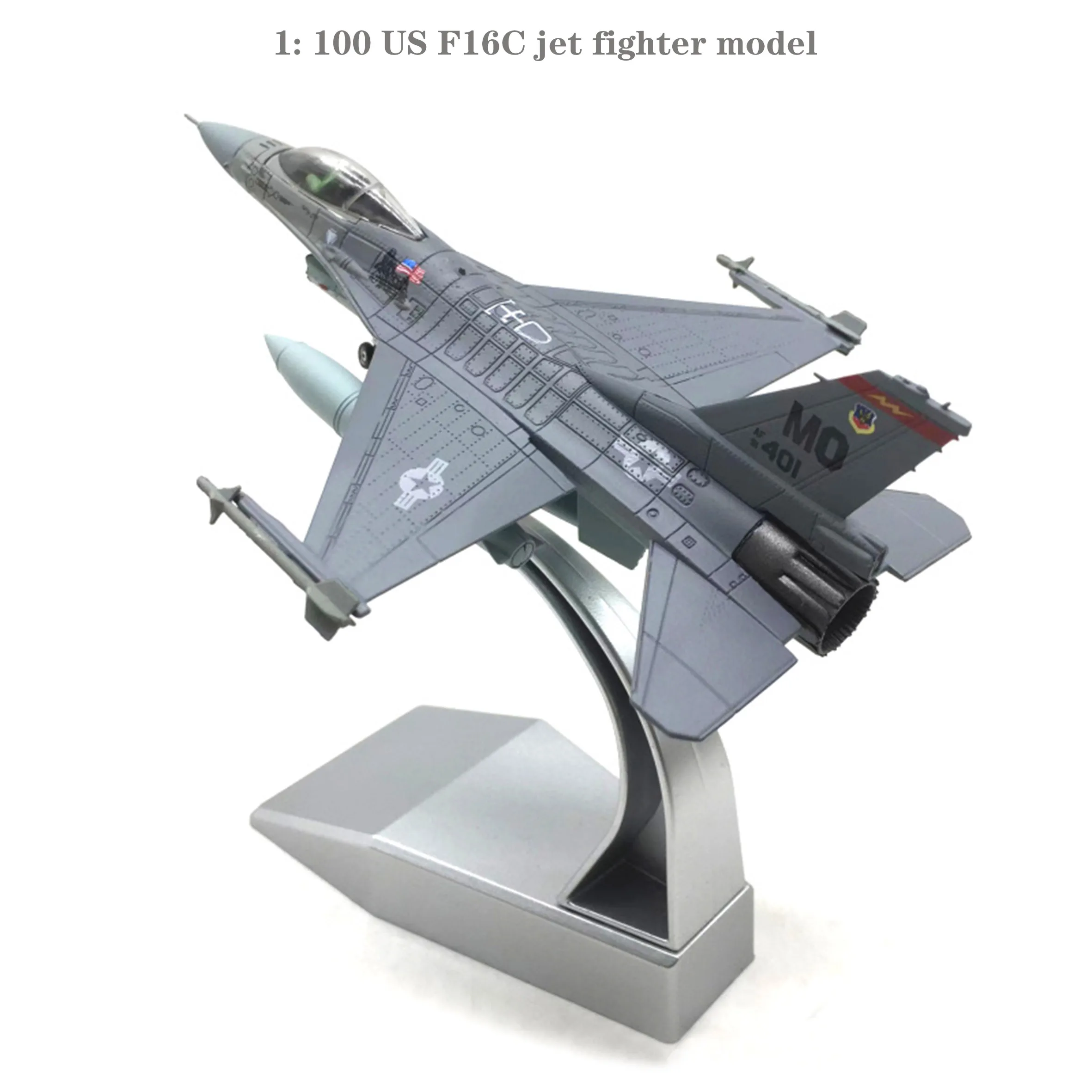 

1: 100 US F16C jet fighter model Alloy finished product collection model