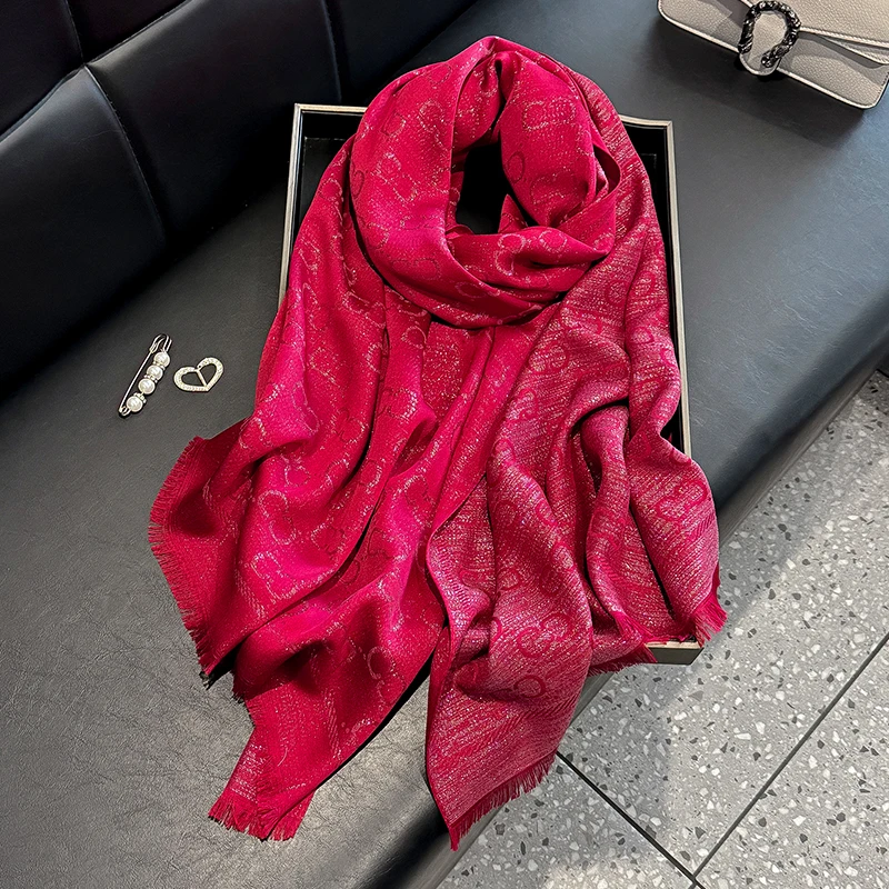 New Muslim Fashion Ladies Letter Print Hijab Tencel cotton Gauze scarf Elegance Sun Protection Shawl Decoration Wrap Headscarf