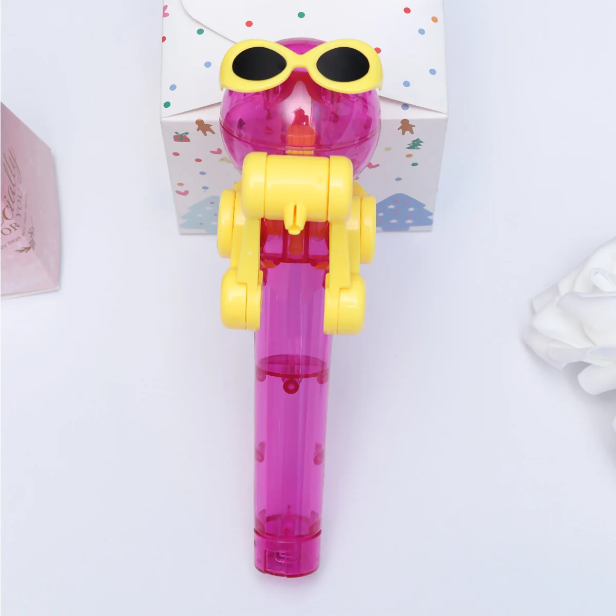 

Lollipop Candy Storage Lollipop Robot Holder Dinosaur Shape Kids Children’s Toys Children Dustproof Candy Storage Gift Lollipop