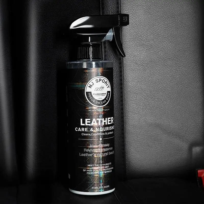 Leather Seat Cleaner For Cars Leather Cleaner For Car Interiors 473ml Leather  Cleaner Restores Leather Surfaces Uv Protectants - AliExpress