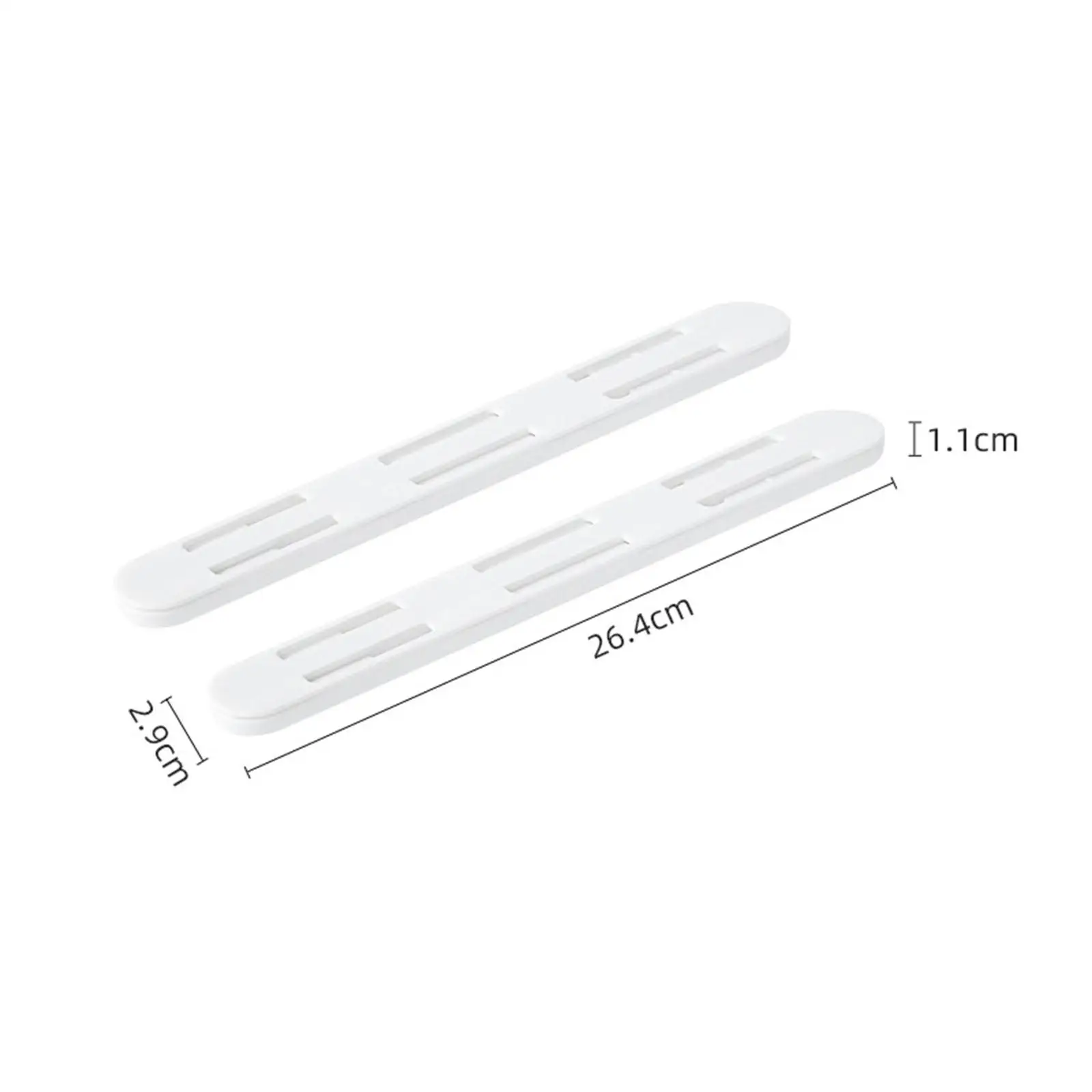 Guide Scorrevoli Per Cassetti - 2 Pezzi Adesive, 26.4 Cm, Per Organizzare Armadi E Contenitori - Foto 4