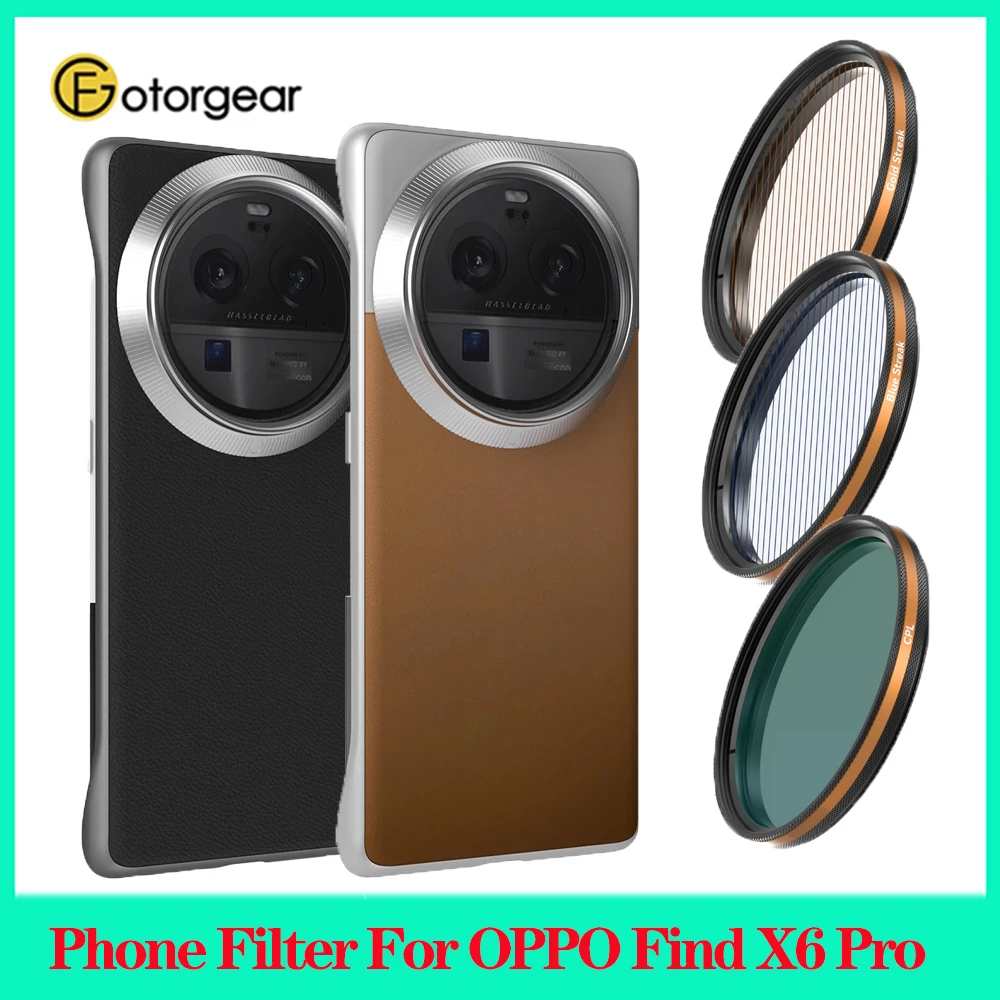 

Fotorgear Phone Filter For OPPO Find X6 Pro Magnetic Filter Gift Box with Phone Case Handle Grip Shutter CPL/Black Mist Filter