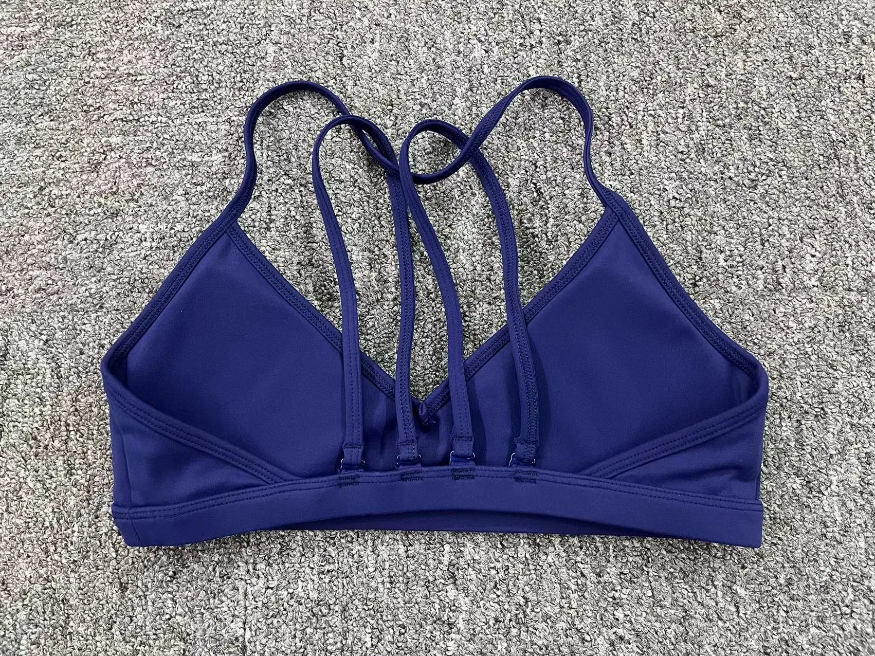 Yoga Sports Bra - Lightweight Nylon Spandex Multi Wear Crop Top with Removable Straps