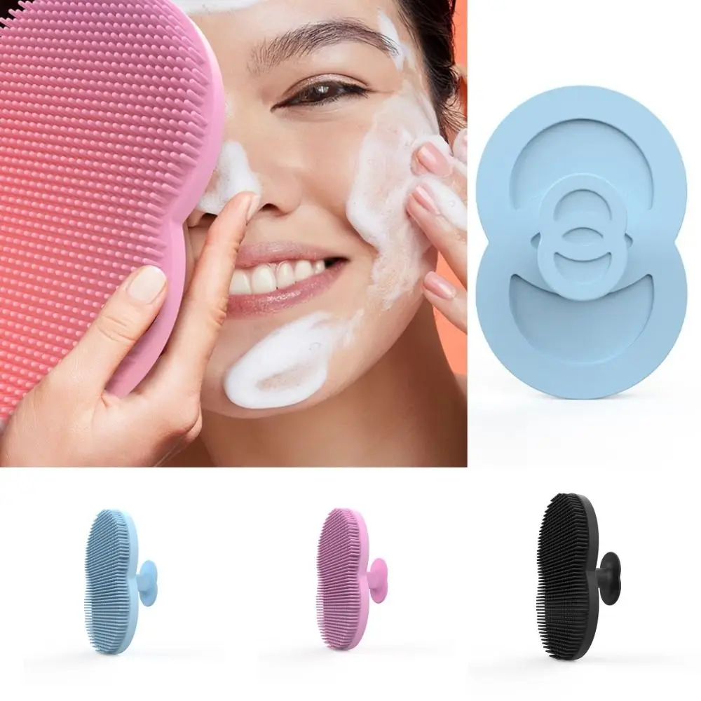 Silicone Silica Gel Facial Brush Soft Hand Wash Brush Exfoliating Facial Brush Blackhead Remover Skin Care