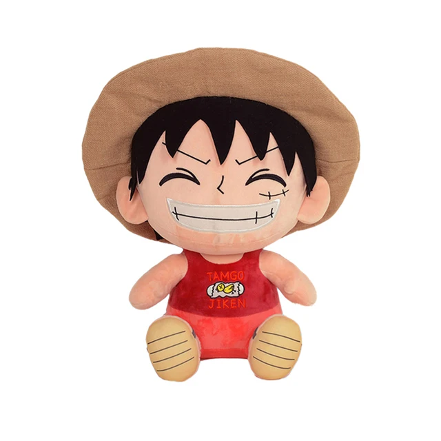 thumbnail image 1 of Original 12-25cm One Piece Anime Figure Zoro Luffy Chopper Plush Toys Cute Cartoon Plushie Stuffed Dolls Pendant Kids Xmas Gifts, 1 of 5