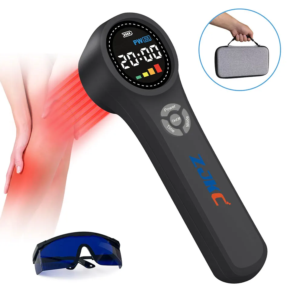 ZJKC Laser Therapy Wrist Back Neck Joint Knee Pain Relief Low Level Laser Treatment Device for Pain and Inflammation Neuropathy zjkc lllt laser therapy device 3w handheld physiotherapy 650nm 808nm for neck arm knee wrist back pain relief tennis elbow
