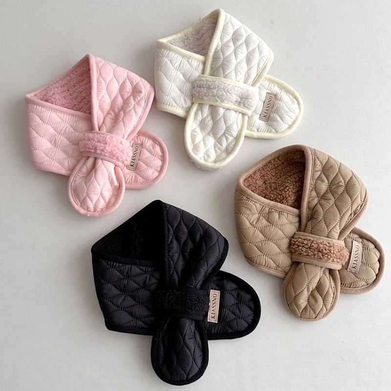 New Brand Scarf for Children Baby Warm Candy Color Girls Winter Scarf for Kids Soft Wool Collar Baby Liquid Newborn Bib Scarves