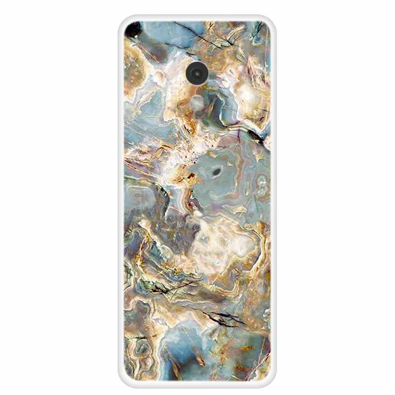 Marble Painted Clear TPU Back Cover - Protective Clear Shell