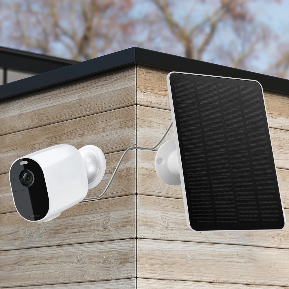 Solar Panel Charger For Arlo Security Cameras - 5V 6W Weatherproof Continuous Power Solution