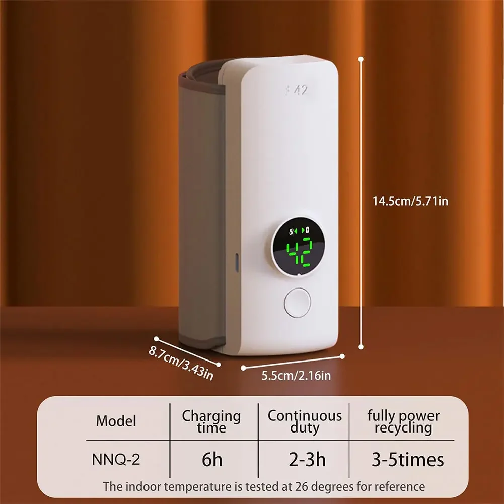 Portable Bottle Warmer with Temperature Control Cordless Milk Warmer Travel Warmer for Traveling Camping Home