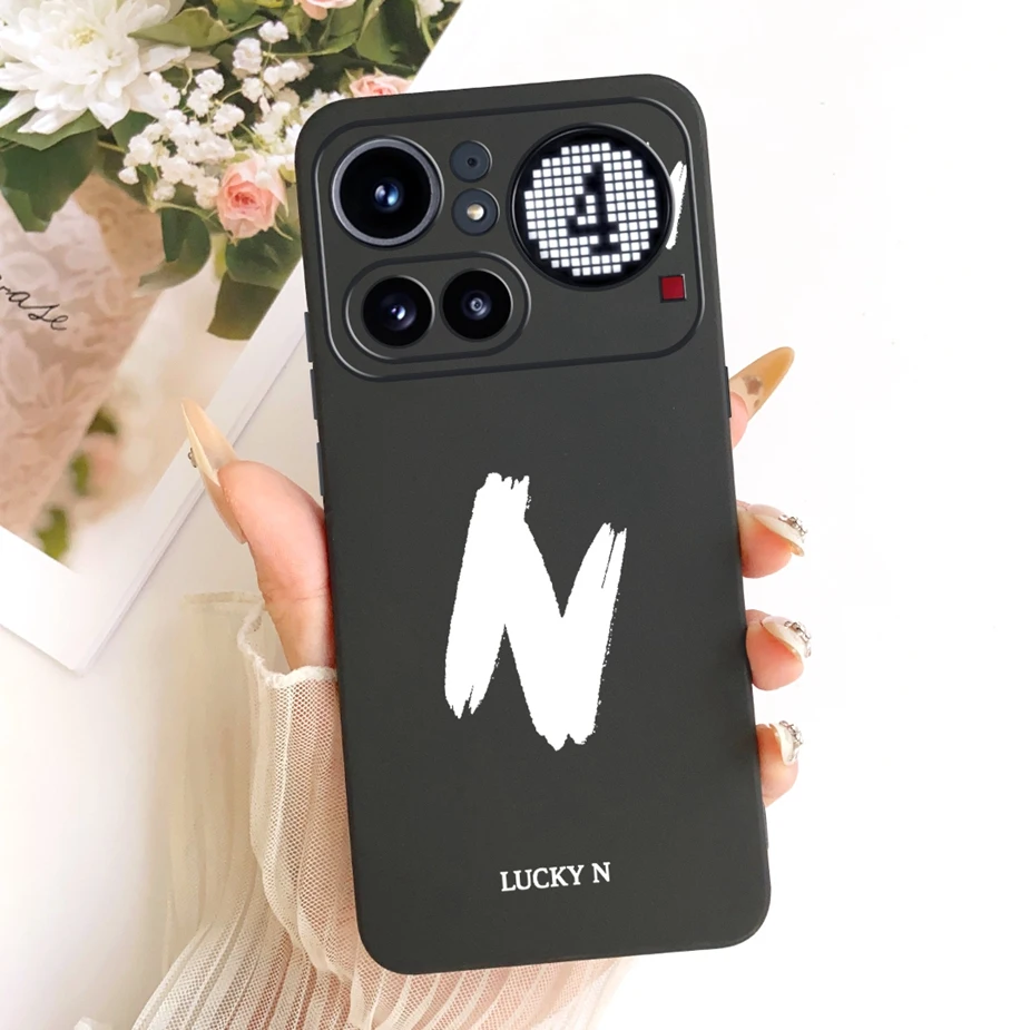 Cute Lucky Letters Fashion Cartoon Painted Cover Case