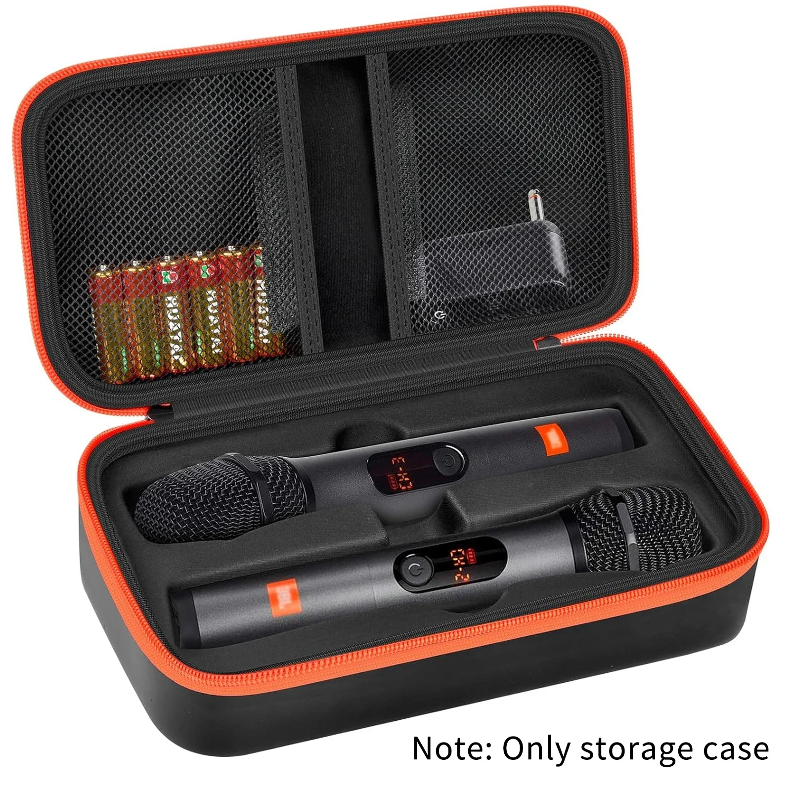 Summer Wireless Microphone Case Compatible with JBL Wireless Two Microphone System, Handheld Dual Mic Bag for Singing or Karaoke