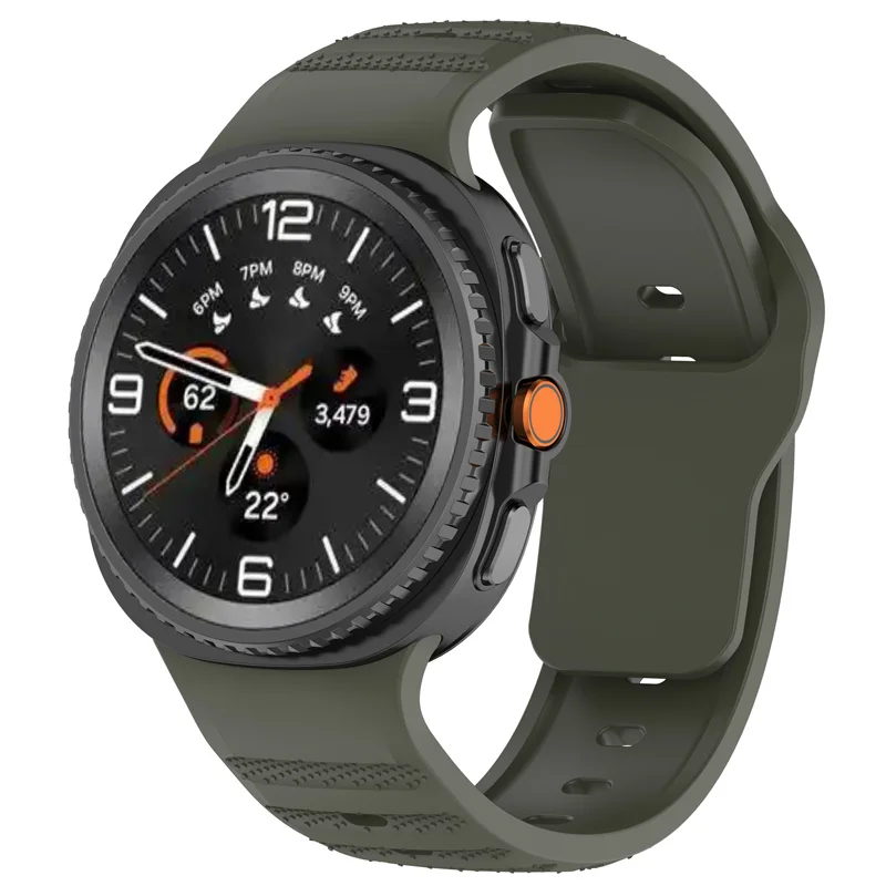 Waterproof Anti-Slip Textured Liquid Silicone Watch Band - Unisex Comfort, Washable