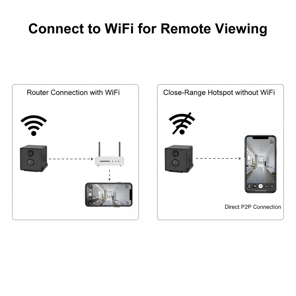 מצלמת מעקב עם סוללת 2400mAh, ראיית לילה וידאו HD, חיבור WiFi, שליטה באמצעות אפליקציה ניידת, התראות זיהוי תנועה